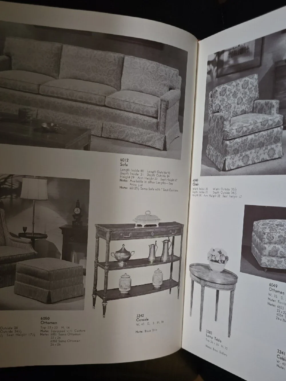Baker Furniture Co Red Hardcover Furniture Book with Gold Lettering